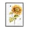 Stupell Industries Rustic Sunflower Floral Roaming Honey Bee Insect Framed Wall Art
